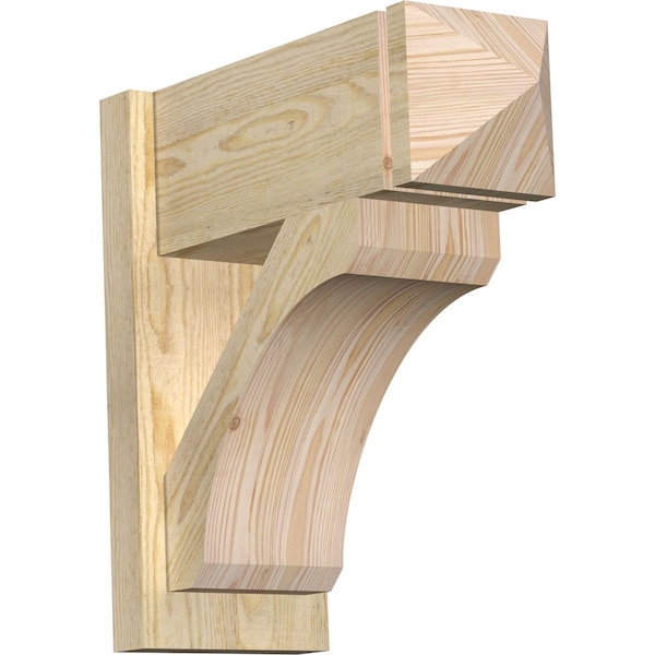 Ekena Millwork Legacy Arts & Crafts Rough Sawn Outlooker, Douglas Fir, 8"W x 20"D x 20"H OUT08X20X20LEC03RDF - main